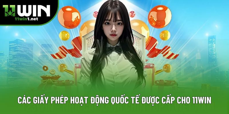 Các giấy phép hoạt động quốc tế được cấp cho 11Win Các giấy phép hoạt động quốc tế được cấp cho 11Win