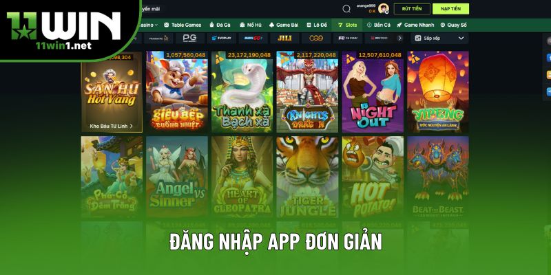 Đăng nhập app đơn giản